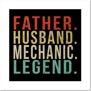 Mechanic Dad Vintage/ Father. Husband. Mechanic . Legend. Posters and Art